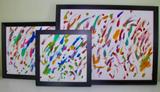 Framed Bini the Bunny Original Paintings 